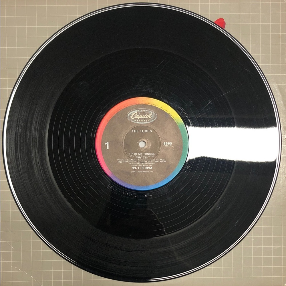 The Tubes Vinyl Single Lp Record Tip of My Tongue '83